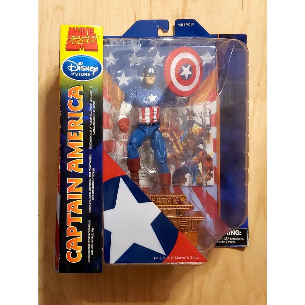 🗨🇺🇲 Marvel Select Classic Captain America Action Figure 2012 🇺🇲🗨